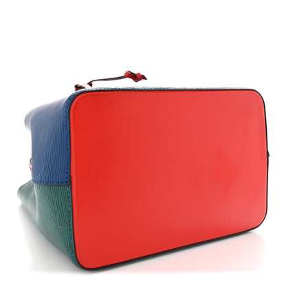 Louis Vuitton Epi Neonoe Indigo Emerald Green Coquelicot 4 of 11