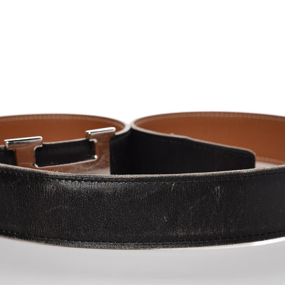 Hermes Box Togo H Belt 75 Black Gold 7 of 7