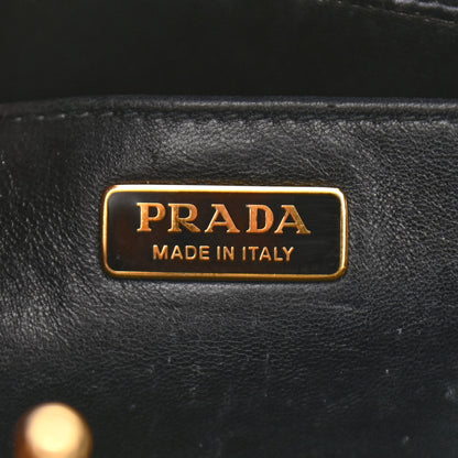 Prada Saffiano City Calfskin Light Frame Bag Black 6 of 14