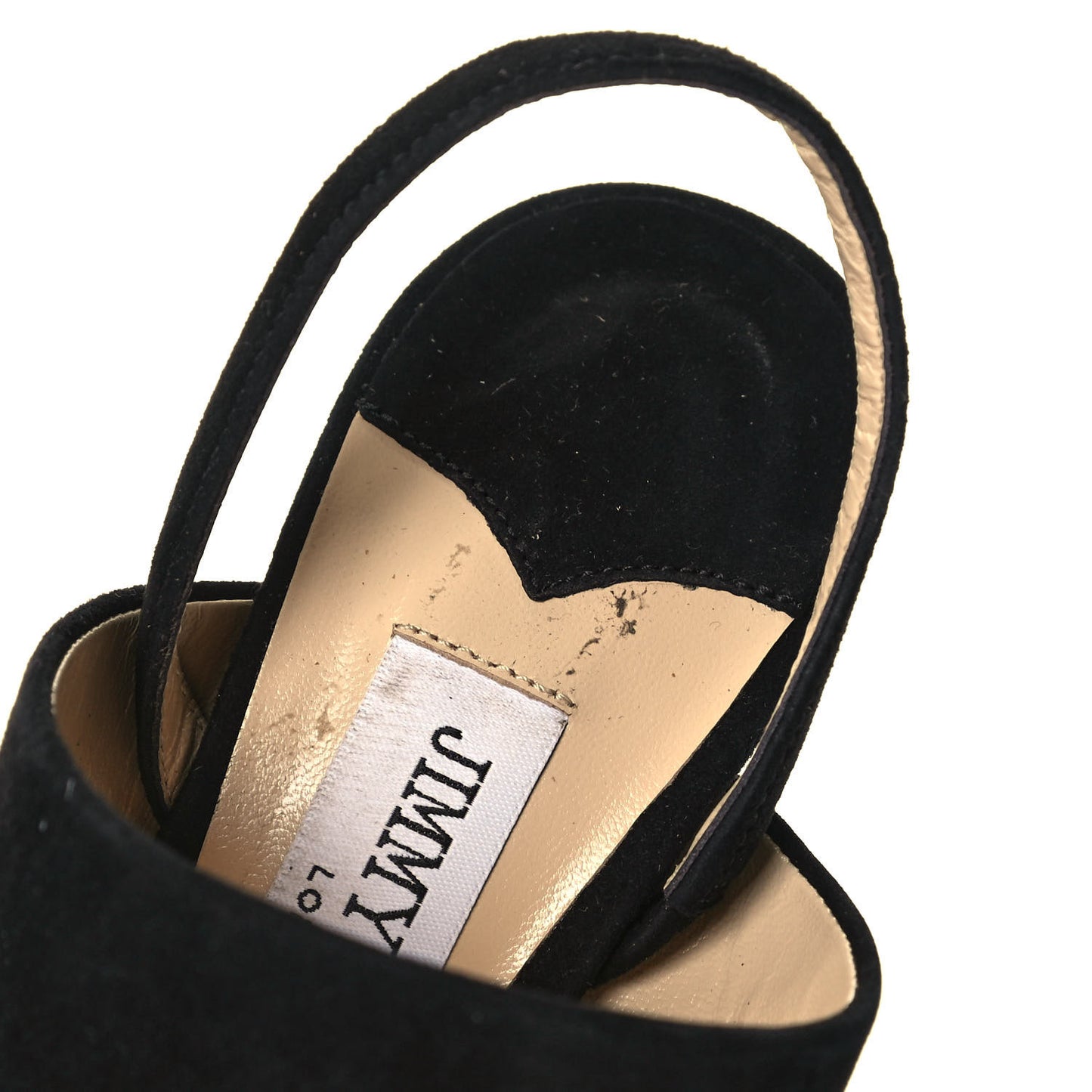 Suede Crystal Saphie 120 Sandals 36.5 Black