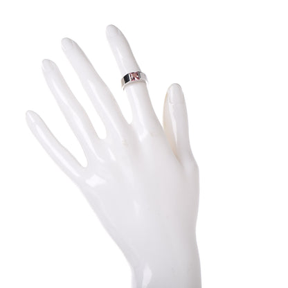 Cartier 18K White Gold Pink Tourmaline Tank Ring 47 4 2 of 5