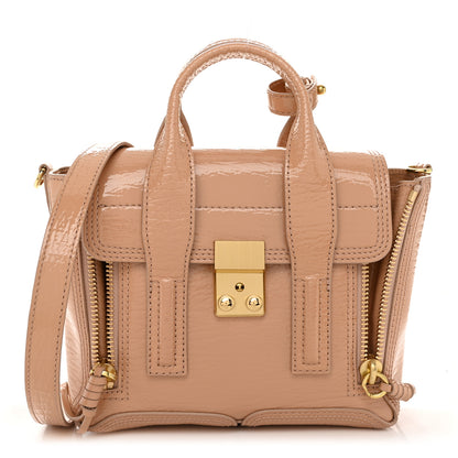 3.1 Phillip Lim Textured Patent Mini Pashli Satchel Ceramic 1 of 10