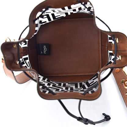Fendi TPU FF Vitello Aura F is Fendi Grande Mon Tresor Bucket Bag Black Cuoio 5 of 11