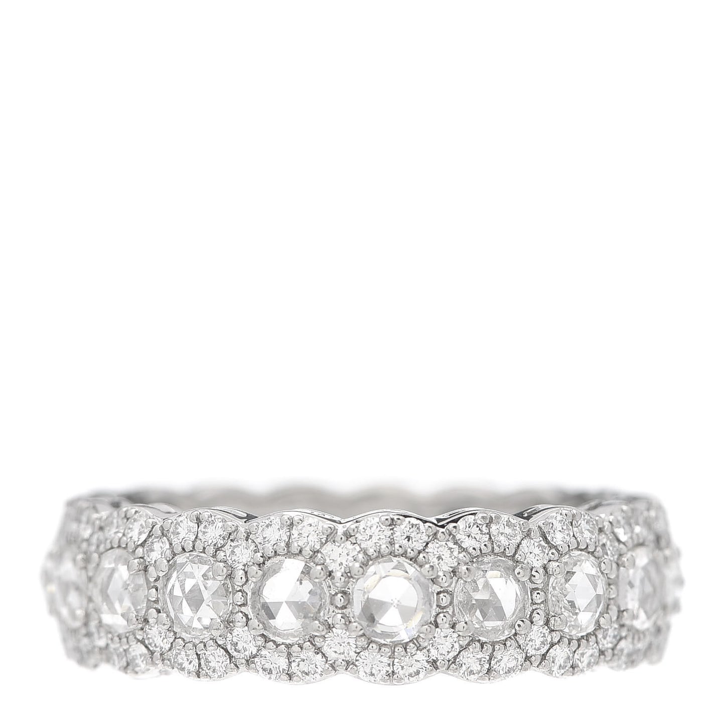 Platinum Diamond 1.76ctw Cobblestone Ring 56 7.5