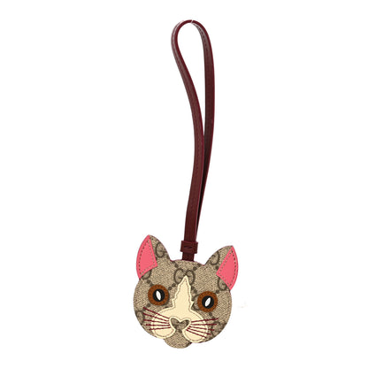 Gucci GG Supreme Monogram Cat Bag Charm 1 of 5