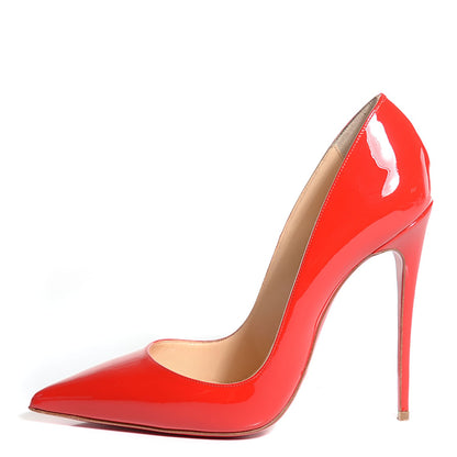Christian Louboutin Patent So Kate 120 Pumps 38 Red 1 of 7
