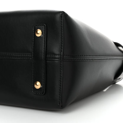 Burberry Smooth Calfskin Triple Stud Small Belt Bag Black Tan 11 of 12