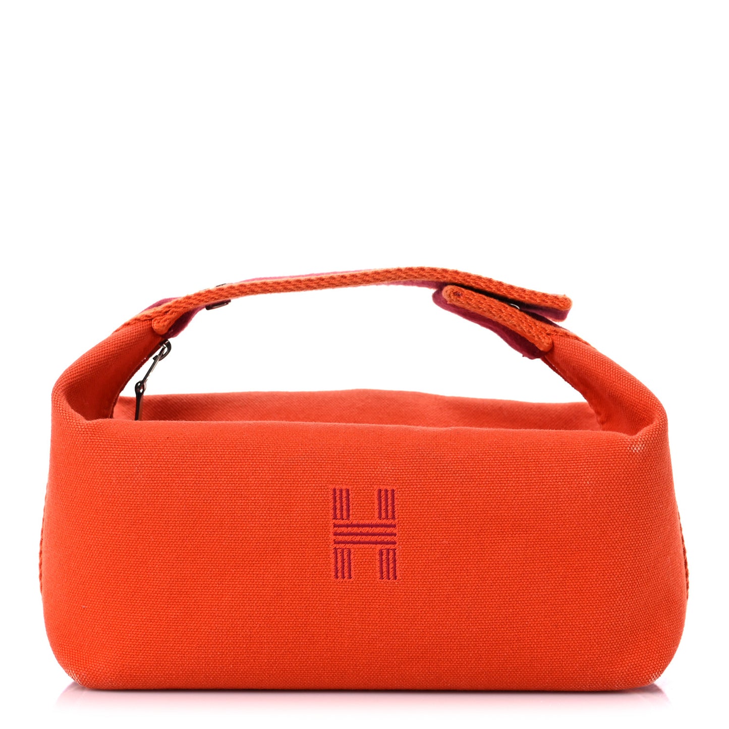 Canvas Small Bride-A-Brac Pouch Orange Burgundy