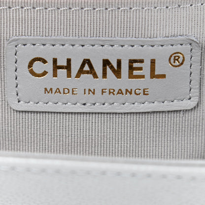 Chanel Caviar Quilted Medium Boy Flap Grey 5 of 9