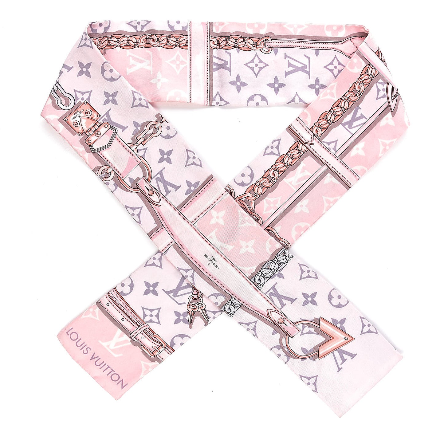Silk Monogram Confidential Bandeau Light Pink