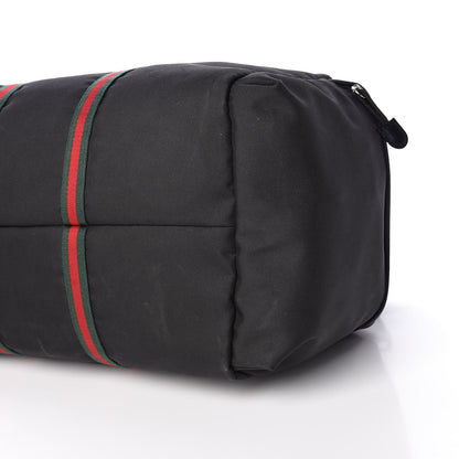 Gucci Technical Canvas Web Duffle Bag Black 9 of 11