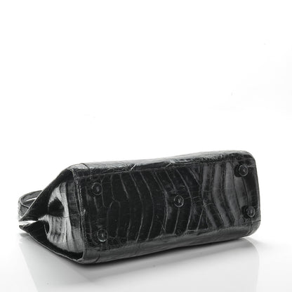 Nancy Gonzalez Crocodile Top Handle Tote Black 4 of 8