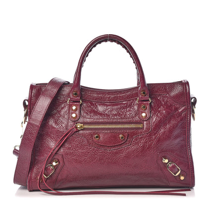 Balenciaga Agneau Classic Gold Hardware S City Violet Prune 1 of 12