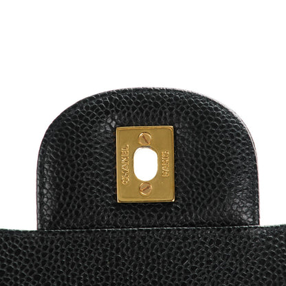 Chanel Caviar Quilted Maxi Double Flap Black 7 of 10