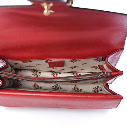Gucci Calfskin Web Floral Embroidered Small Dionysus Shoulder Bag Hibiscus Red 5 of 11