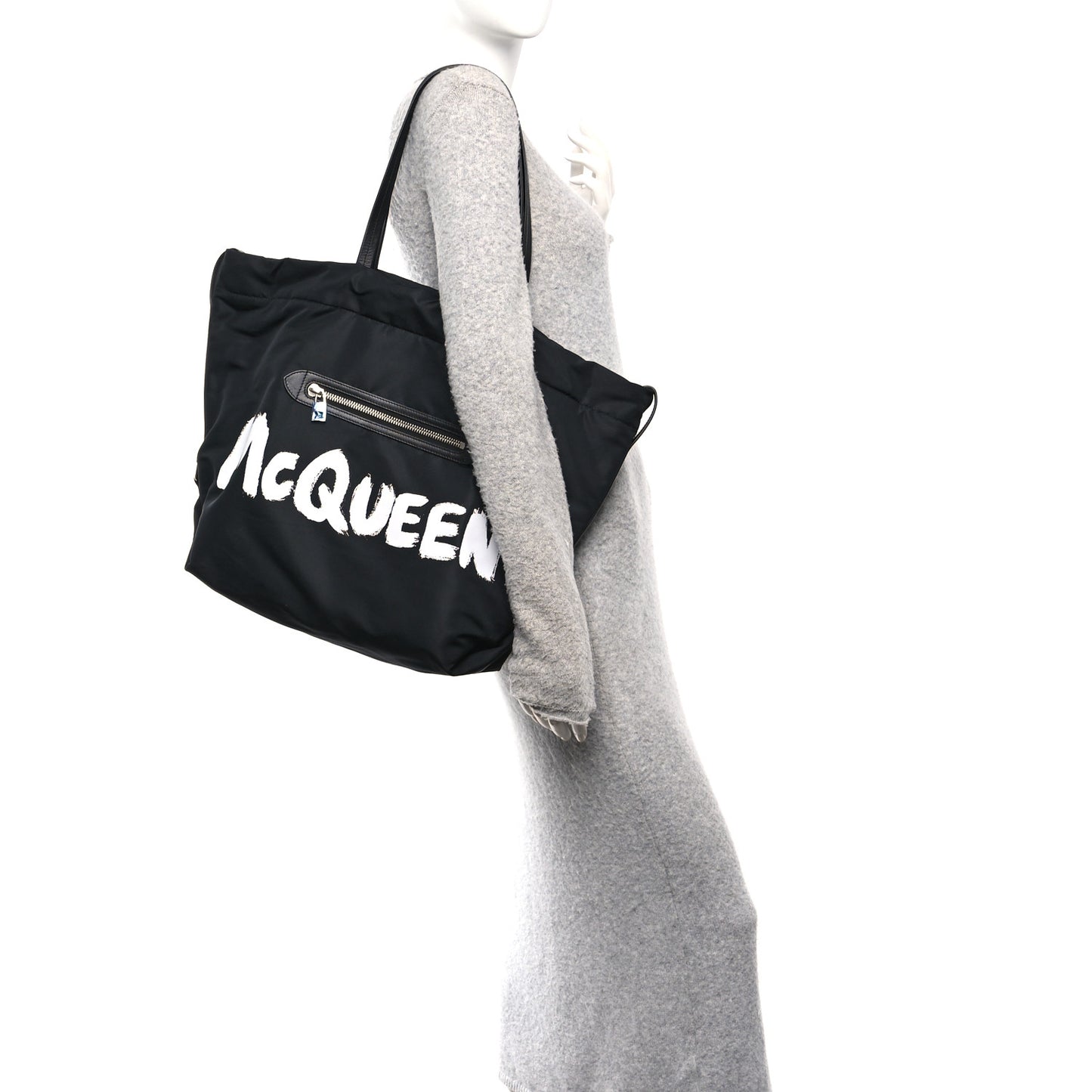 Nylon Graffiti Logo The Bundle Tote Black White