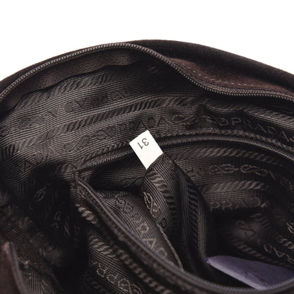 Prada Suede Camoscio Bow Bag Caffe 7 of 13