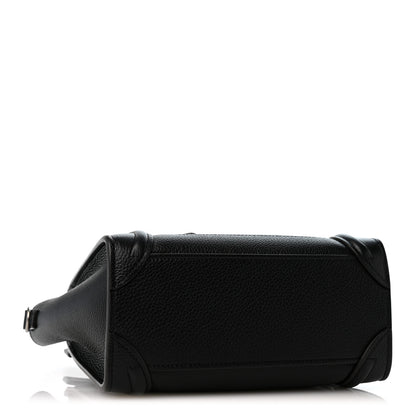 Celine Smooth Calfskin Nano Luggage Black 4 of 11