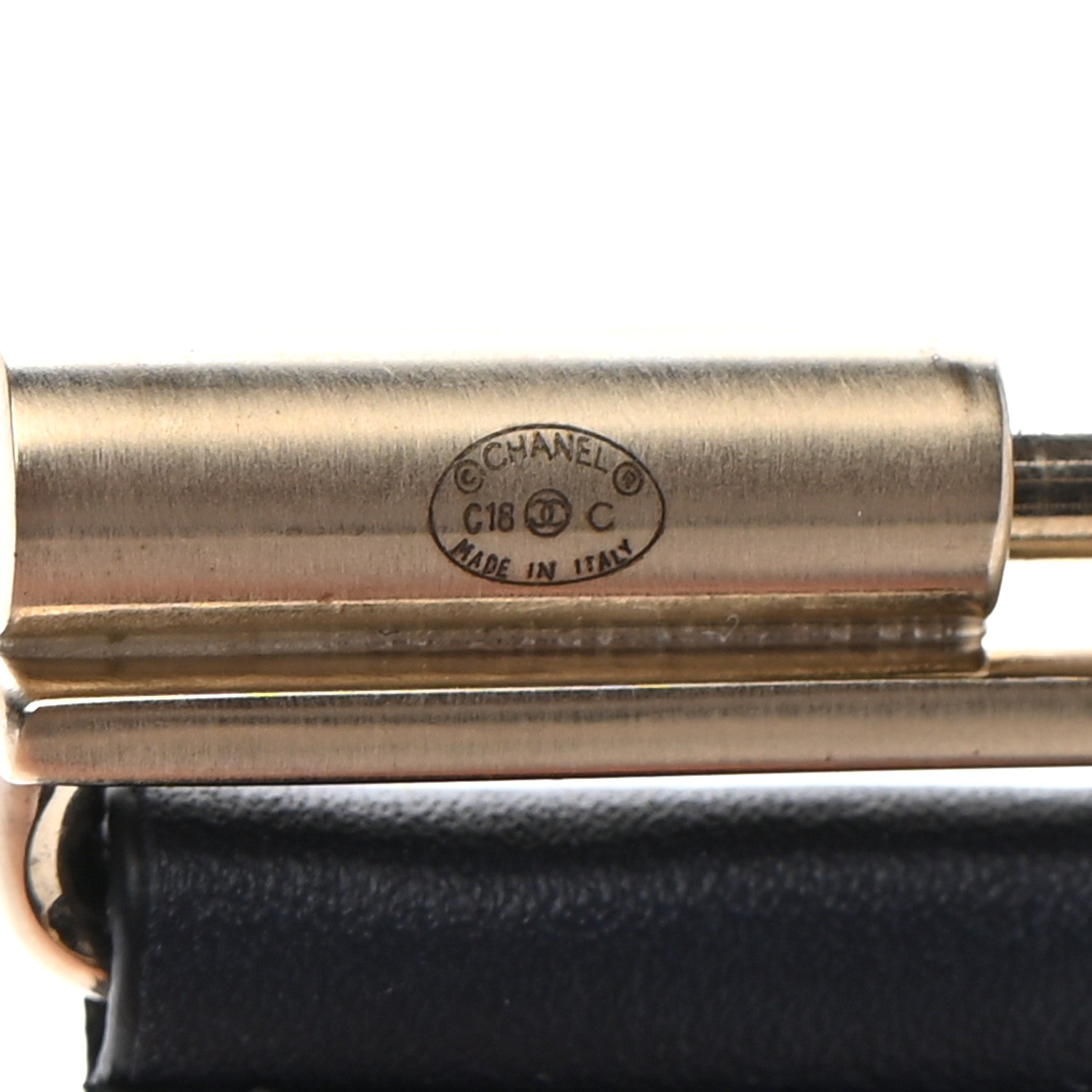 Chanel Calfskin CC Wide Cuff L Navy 4 of 7