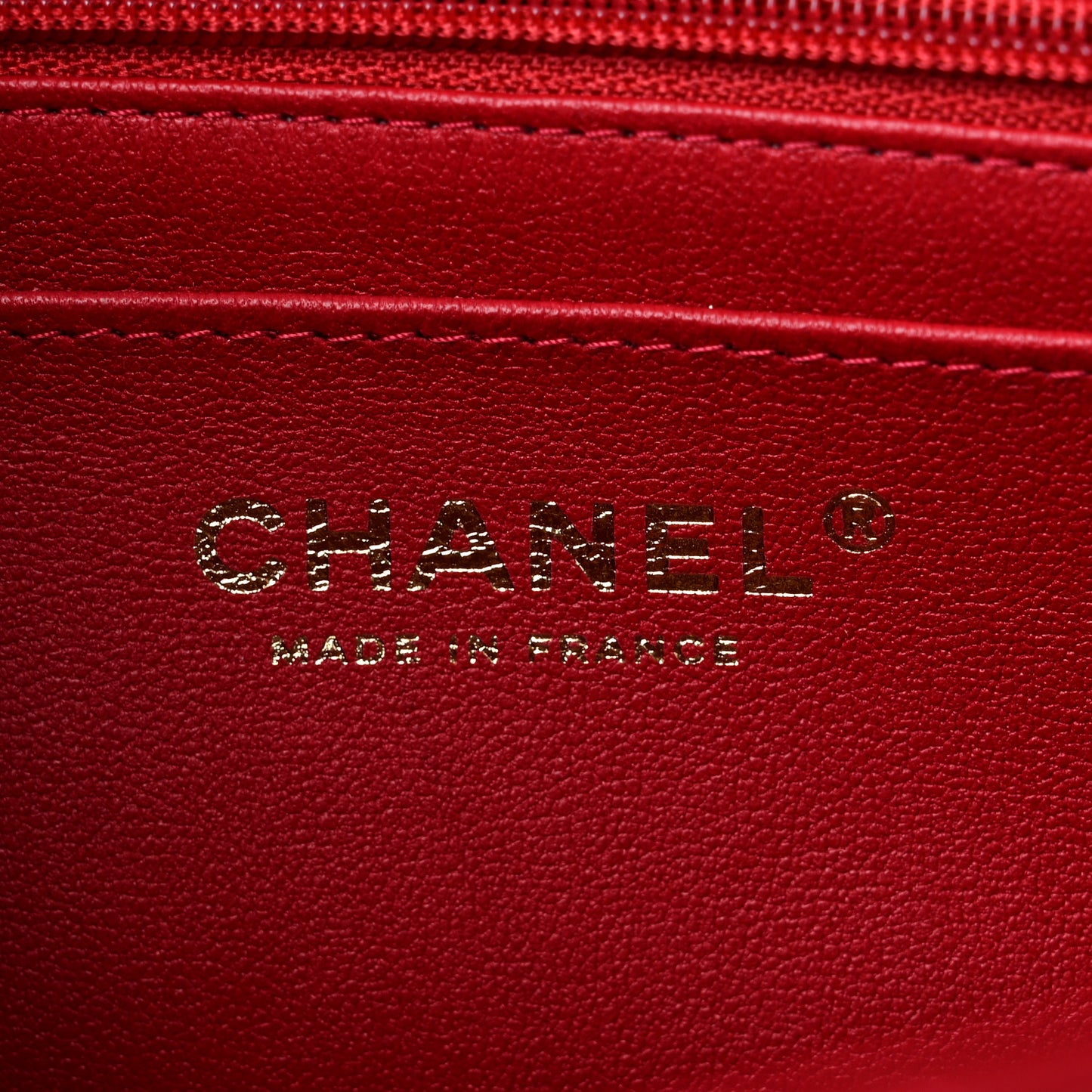 Lambskin Quilted Mini Chain Top Handle Rectangular Flap Red