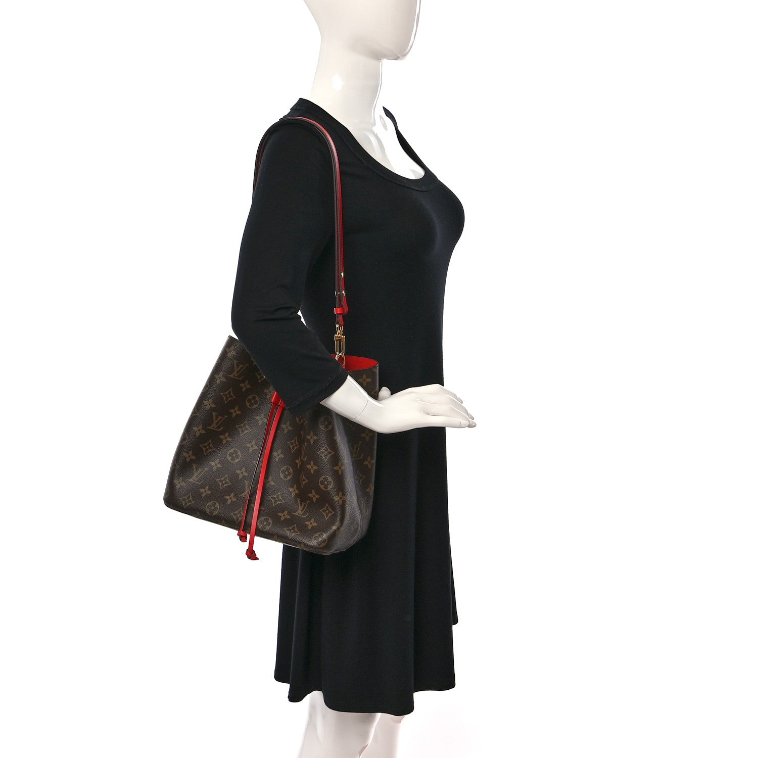 Louis Vuitton Monogram Neonoe MM Coquelicot 2 of 9