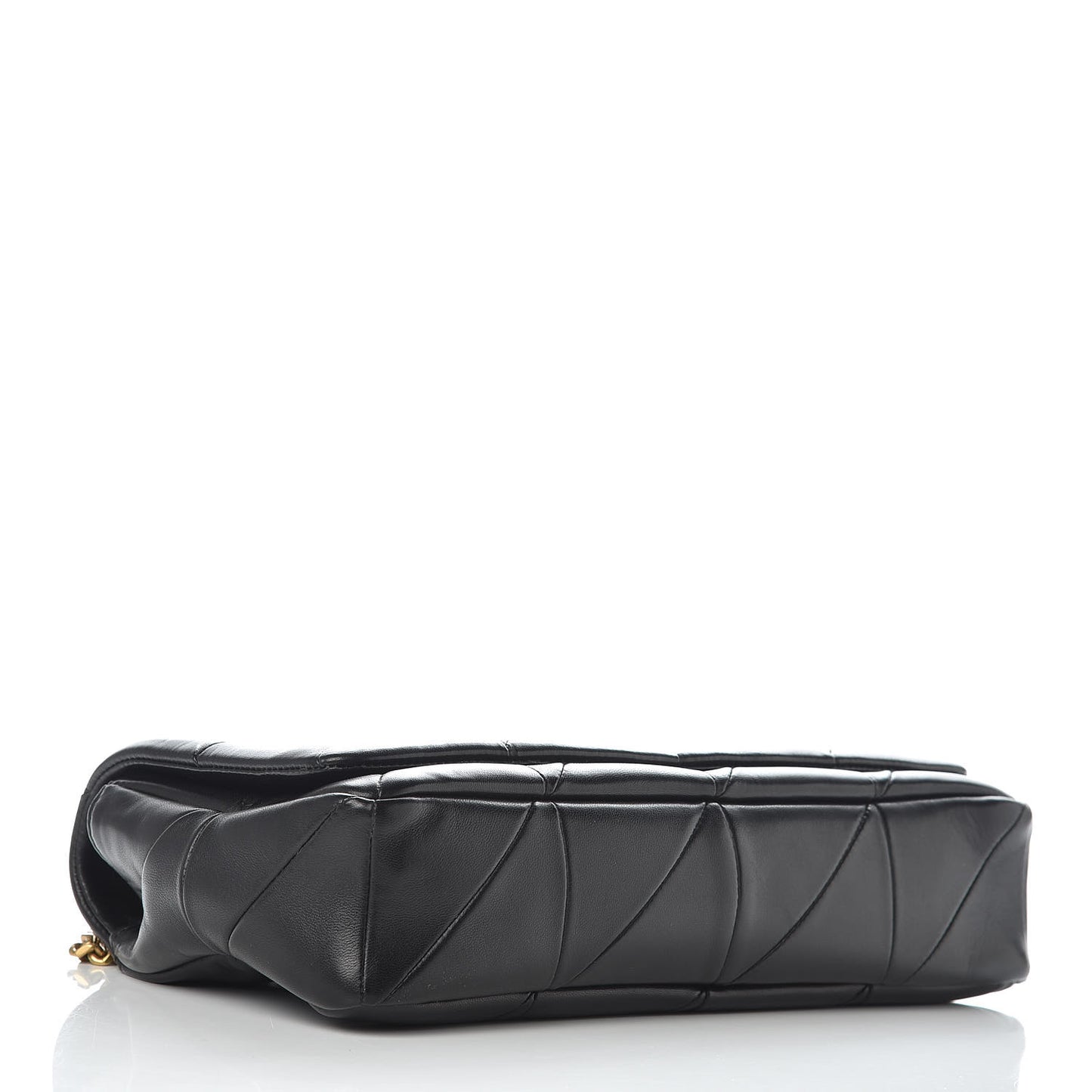Lambskin Patchwork Monogram Medium Jamie Black