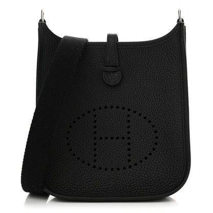 Hermes Taurillon Clemence Evelyne TPM Black 1 of 10
