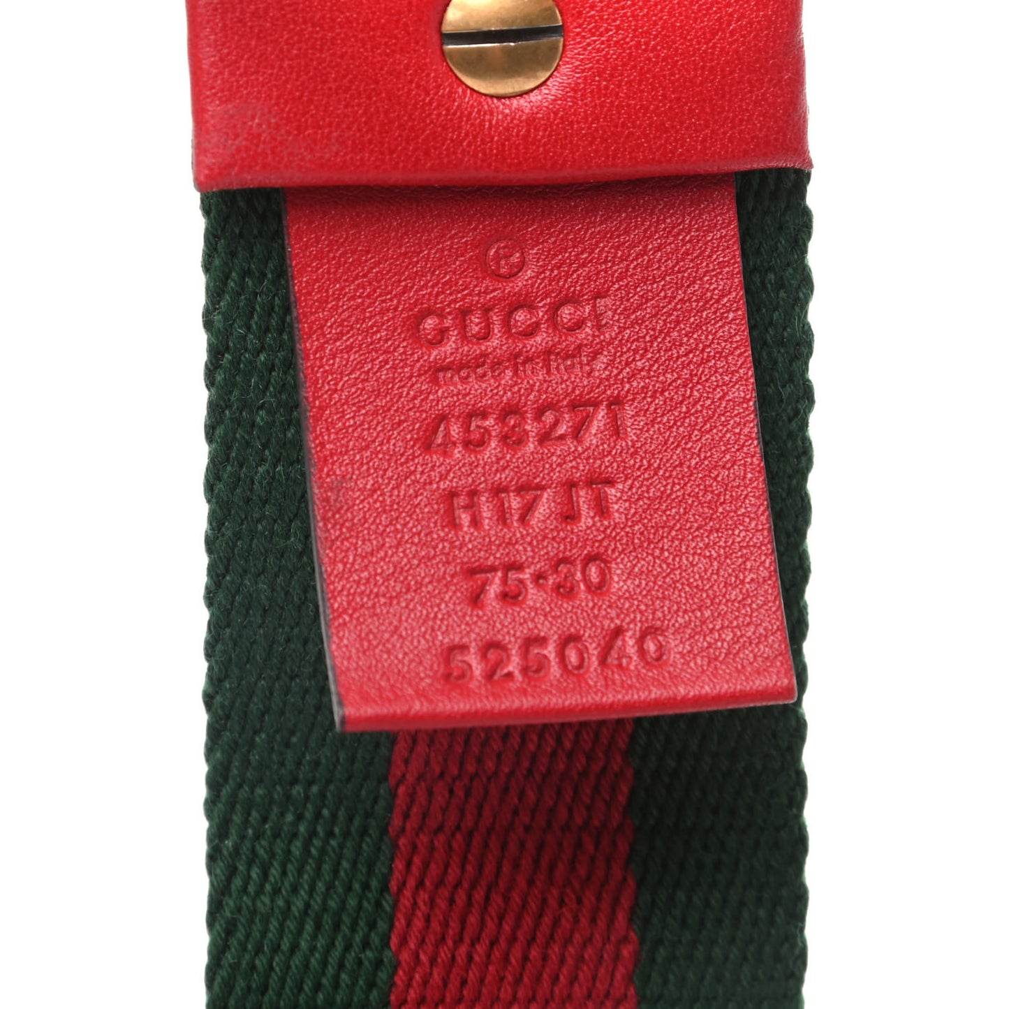 Web Feline D Ring Belt 75 30 Red Green