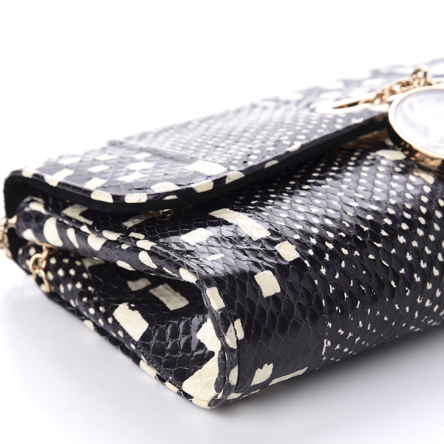 Watersnake Patchwork Riviera Clutch Black