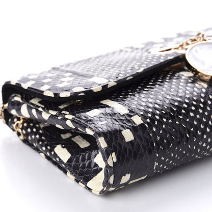 Christian Louboutin Watersnake Patchwork Riviera Clutch Black 6 of 9