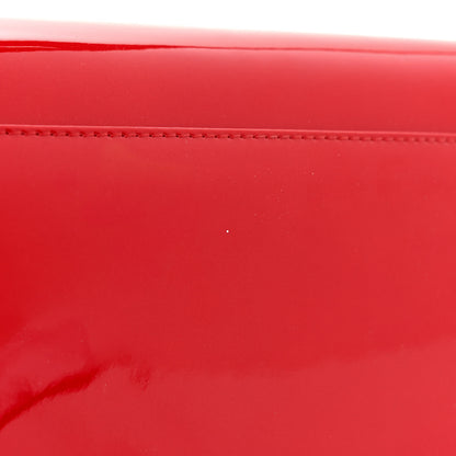 Christian Dior Metallic Box Patent Calfskin Miss Dior Promenade Pouch Red 12 of 12
