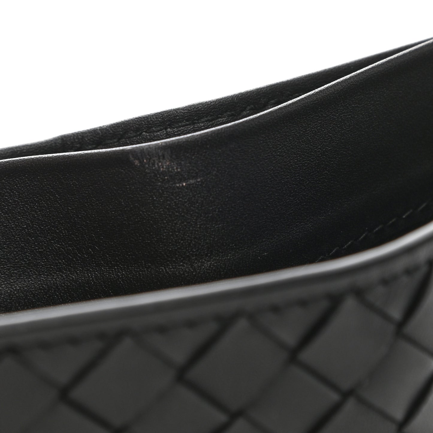 Nappa Intrecciato Bi-Fold Wallet Black
