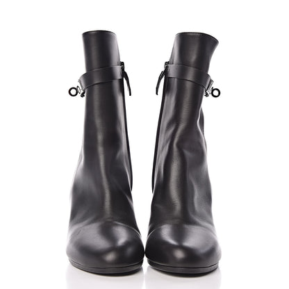 Hermes Calfskin Joueuse Ankle Boots 38.5 Black 2 of 9