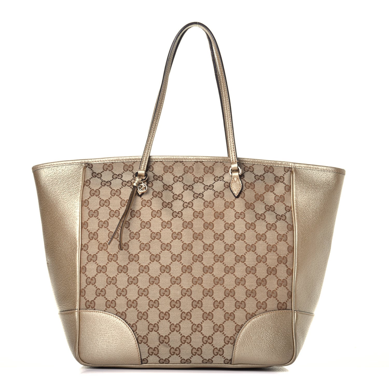 Gucci Monogram Medium Bree Zippered Tote Beige Golden Beige 1 of 9
