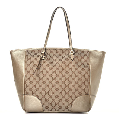 Gucci Monogram Medium Bree Zippered Tote Beige Golden Beige 1 of 9
