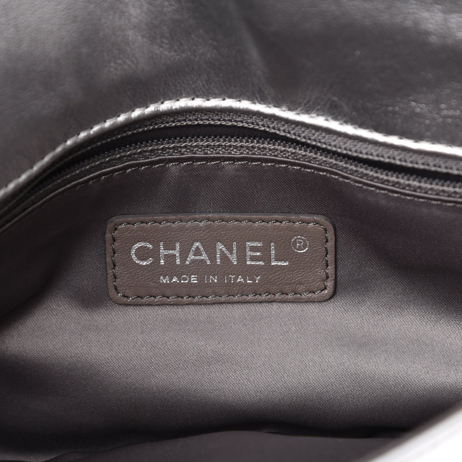 Chanel Lambskin Embossed CC Flap Shoulder Bag White 5 of 13