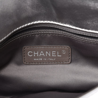 Chanel Lambskin Embossed CC Flap Shoulder Bag White 5 of 13