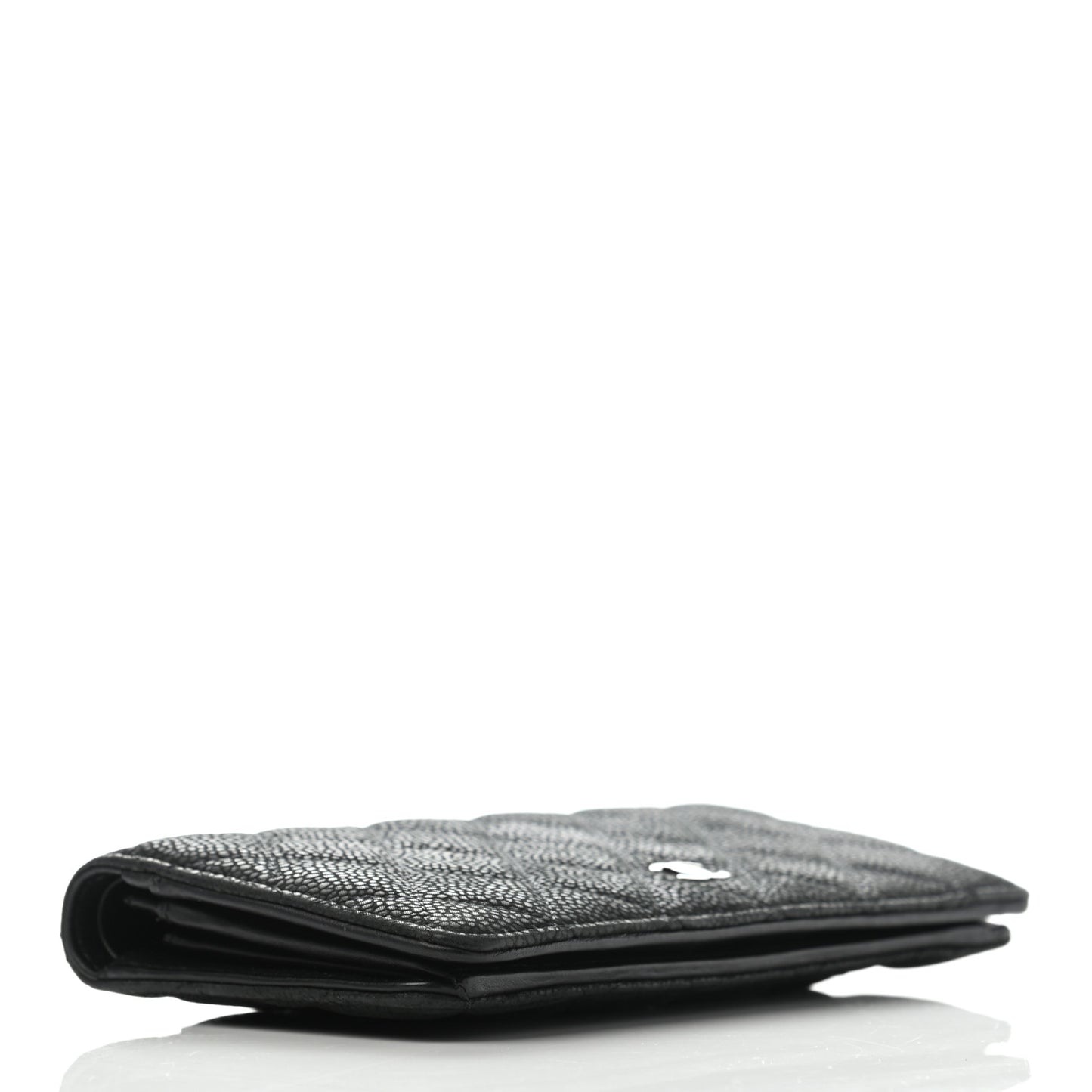 Caviar Quilted Yen Wallet Black