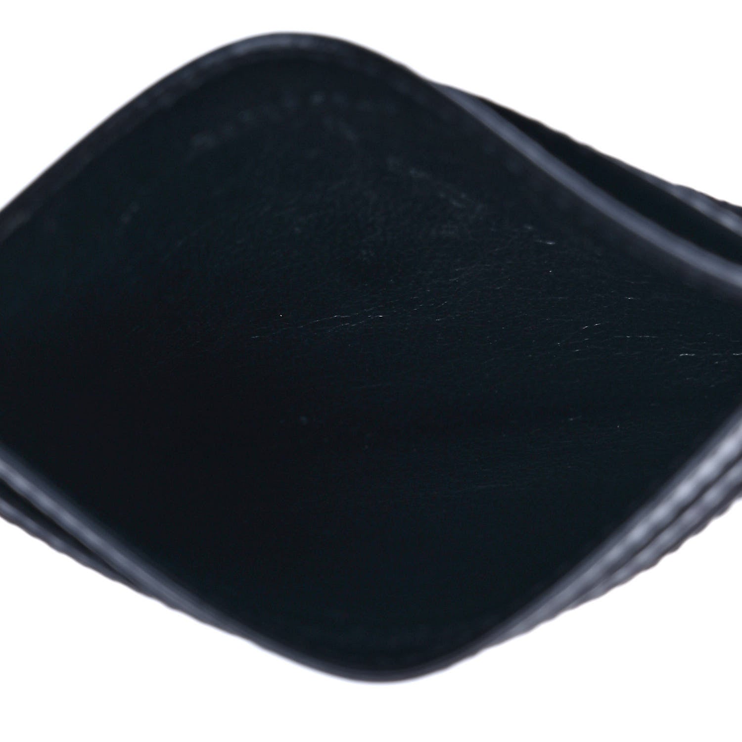 Saint Laurent Calfskin Smoking Forever Patch Credit Card Case Black 5 of 9