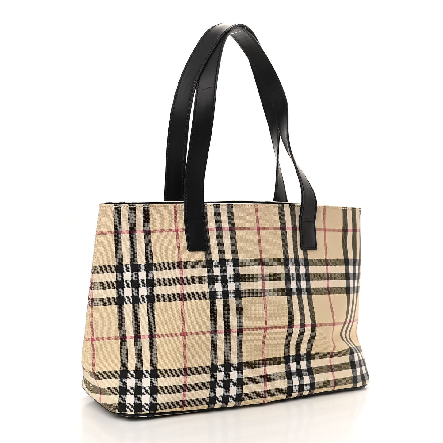 House Check Tote Black