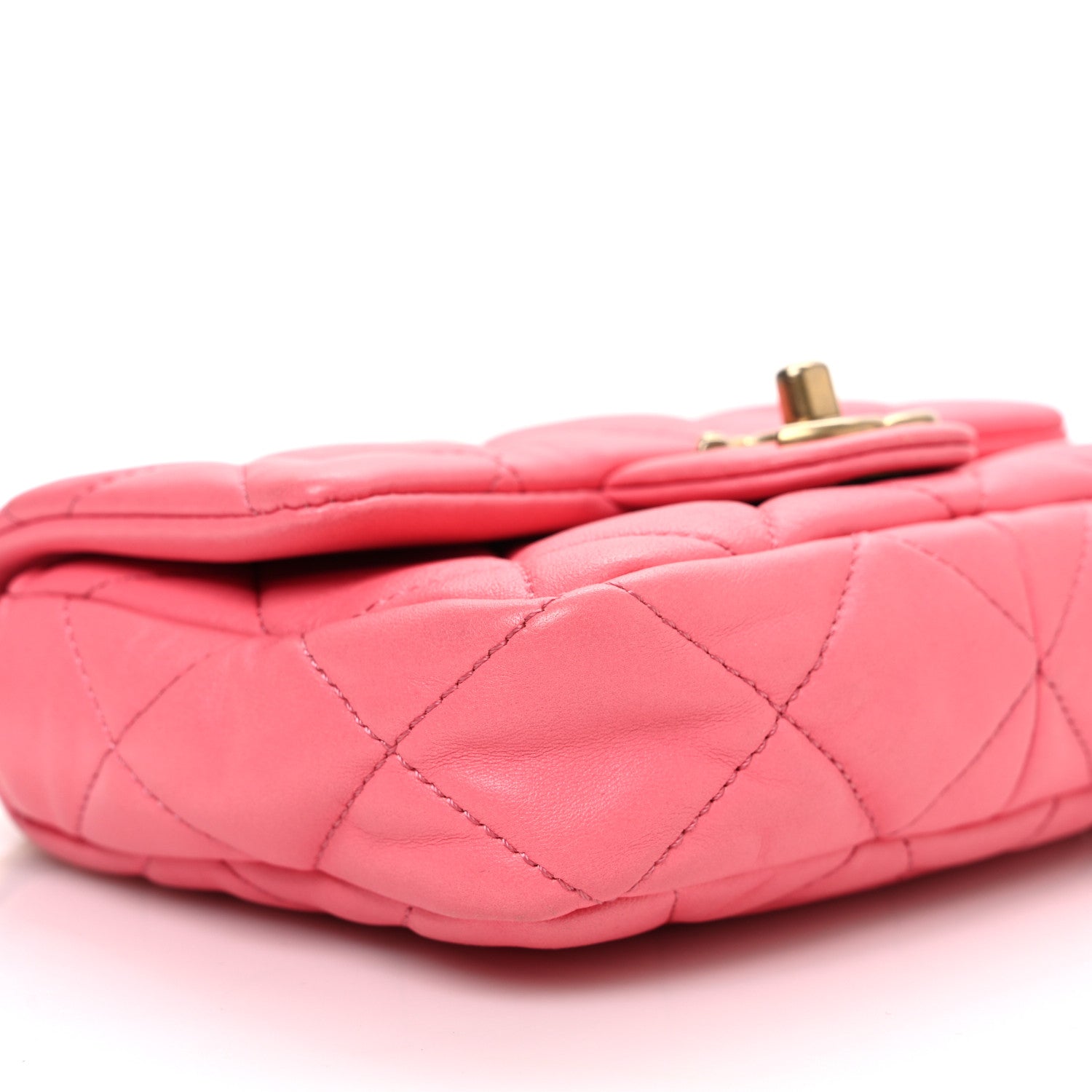 Chanel Lambskin Quilted Mini Funky Town Flap Pink 9 of 12