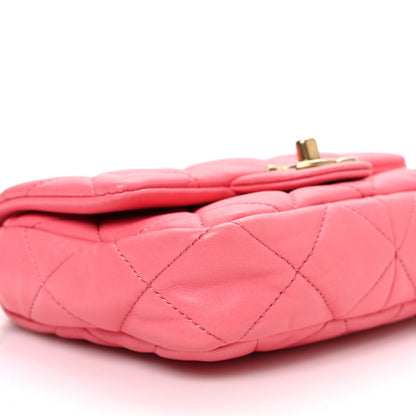 Chanel Lambskin Quilted Mini Funky Town Flap Pink 9 of 12