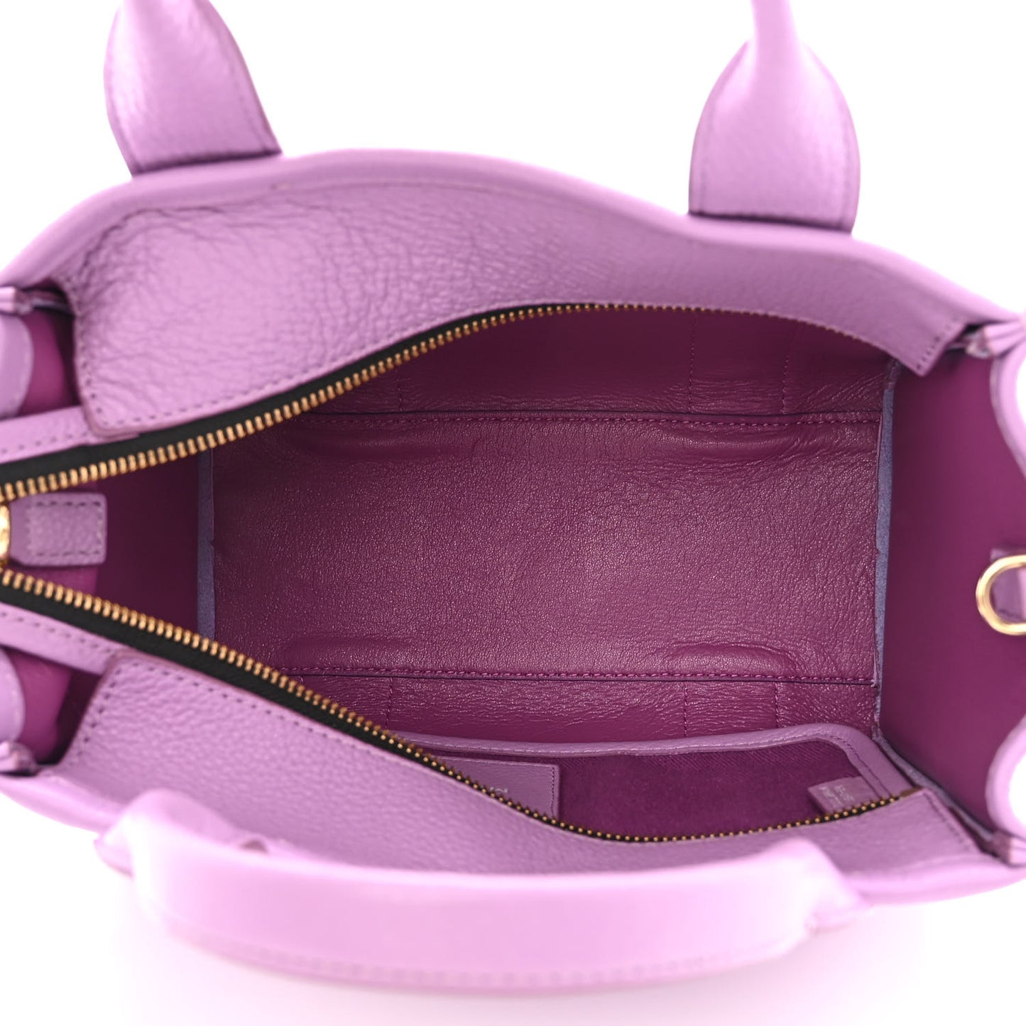 Grained Calfskin Small The Tote Bag Regal Orchid