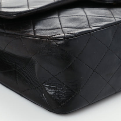 Chanel Lambskin Quilted Medium Double Flap Black 8 of 14