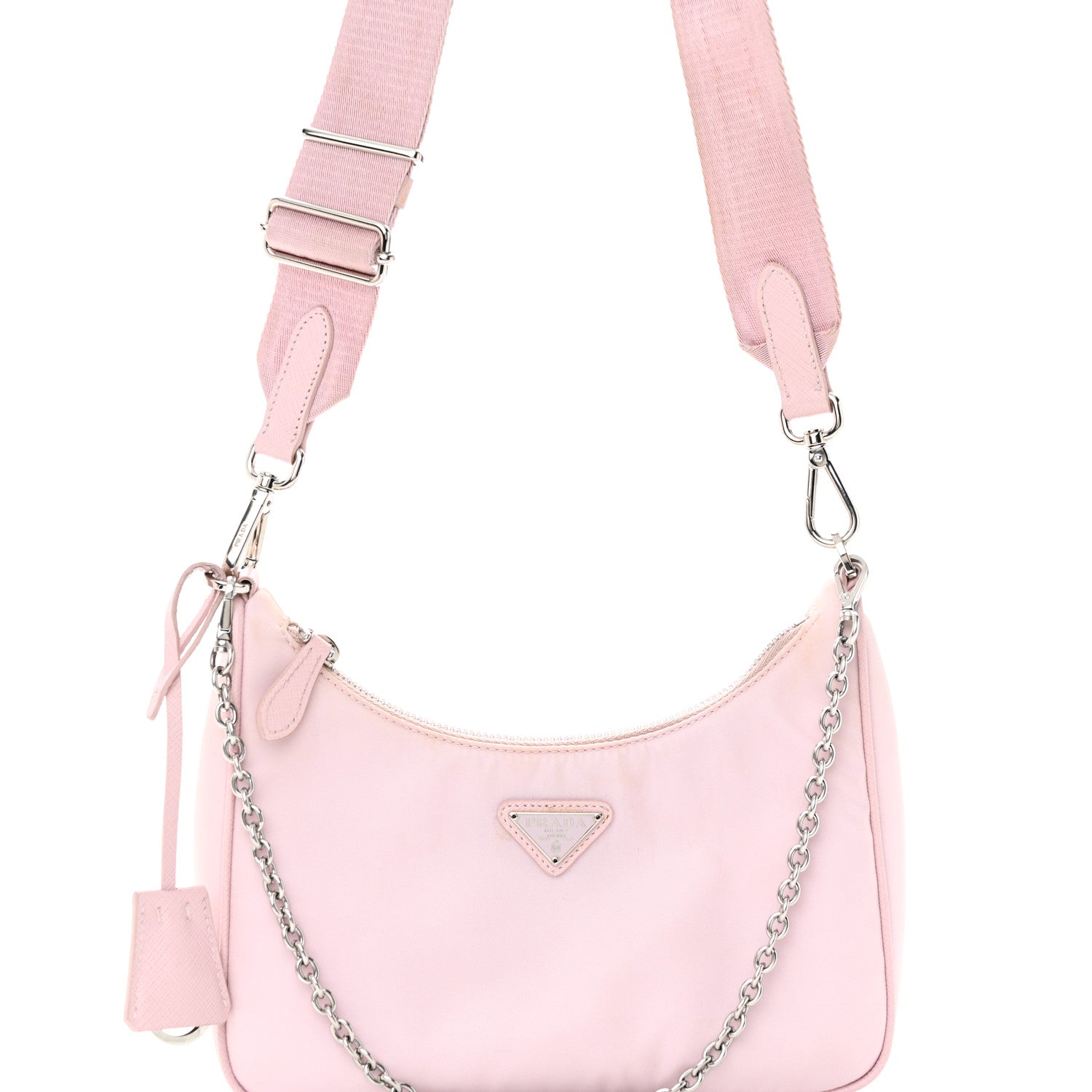 Prada Nylon Re-Edition 2005 Shoulder Bag Alabastro 8 of 15