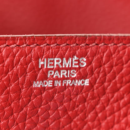 Hermes Taurillon Clemence Lindy 34 Rouge Garance 6 of 10
