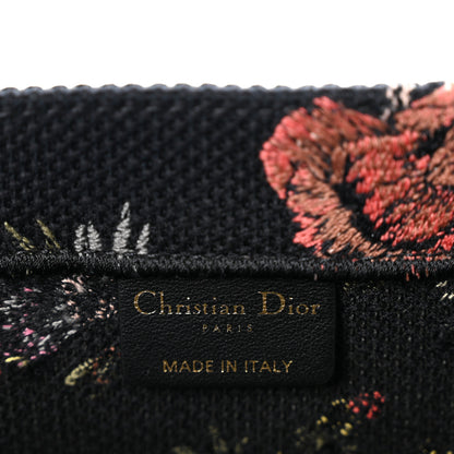 Christian Dior Canvas Jardin Botanique Embroidered Large Book Tote Black Multicolor 6 of 14