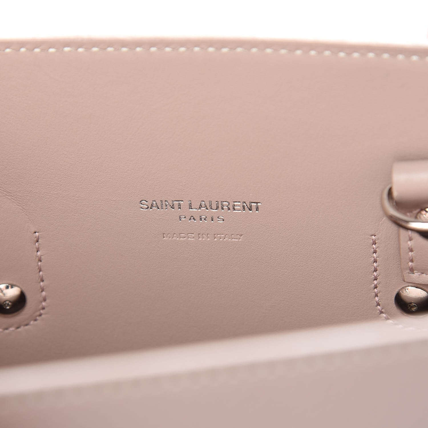 Saint Laurent Grained Calfskin Baby Sac De Jour Antique Rose 6 of 12