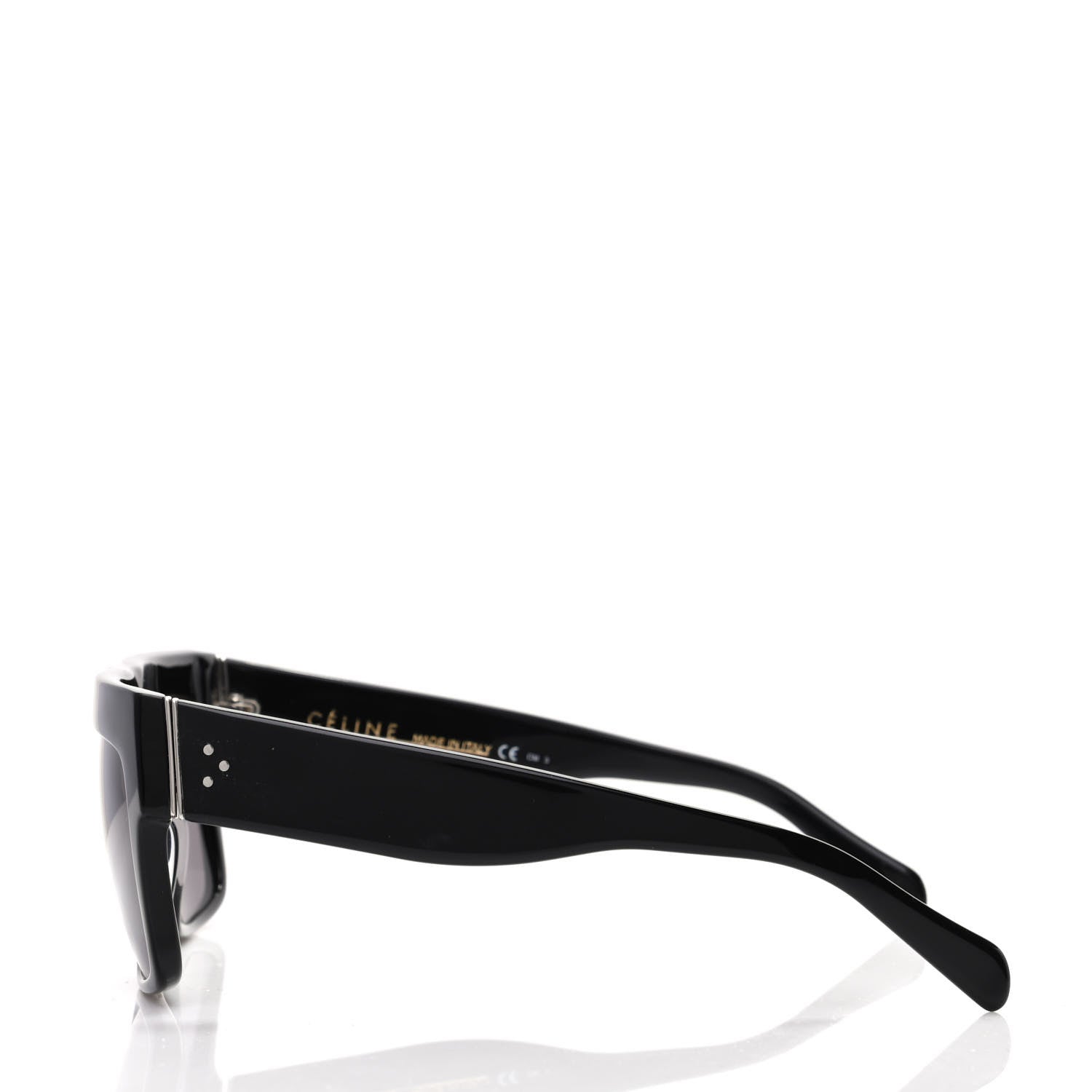 Celine Polarized ZZ Top Sunglasses CL 41756 Black 3 of 7