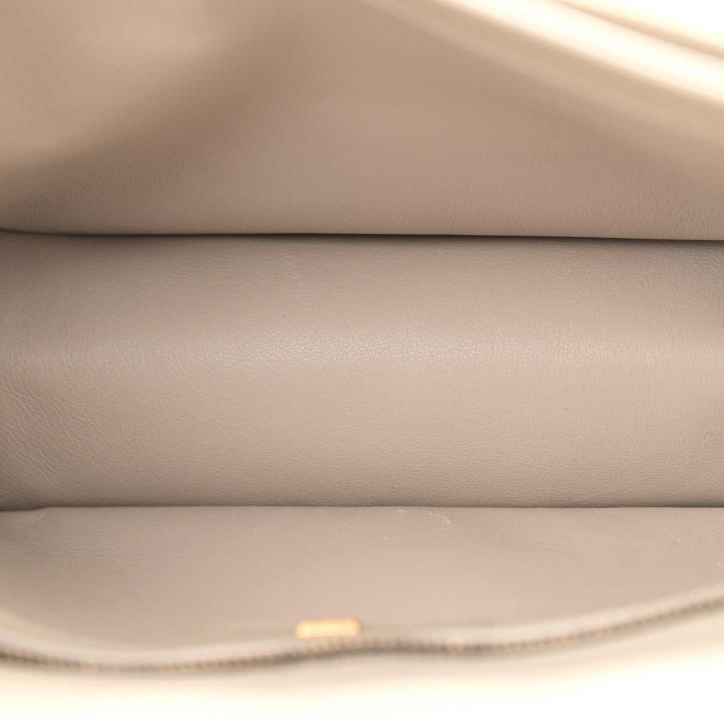 Calfskin Quilted Gancini Flap Bag Peony